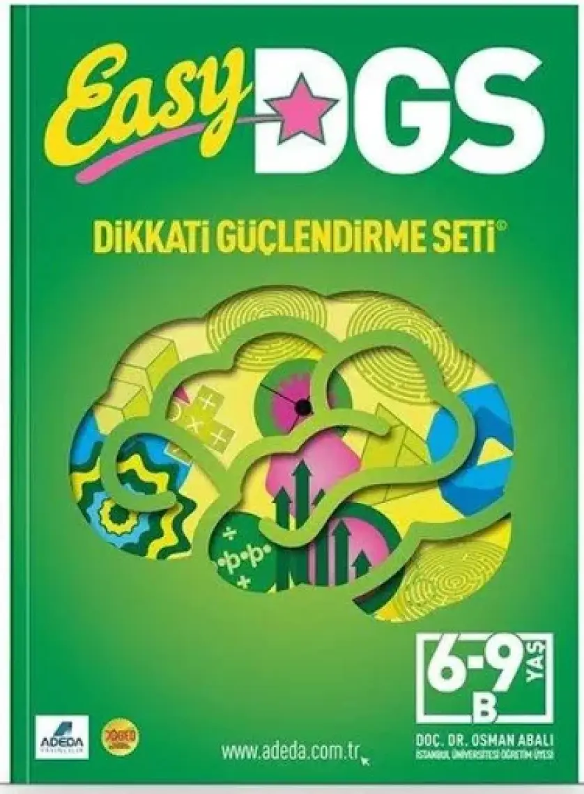 Adeda Yayıncılık Easy Dikkati Güçlendirme Seti 6-9 Yaş B Kitapçığı - Osman Abalı