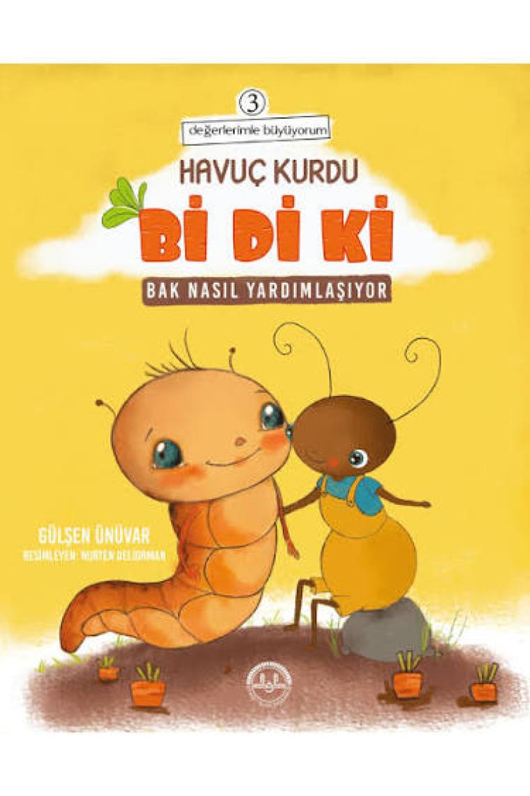 Değerlerimle Büyüyorum Havuç Kurdu Bi Di Ki (4 Kitap Takım)
