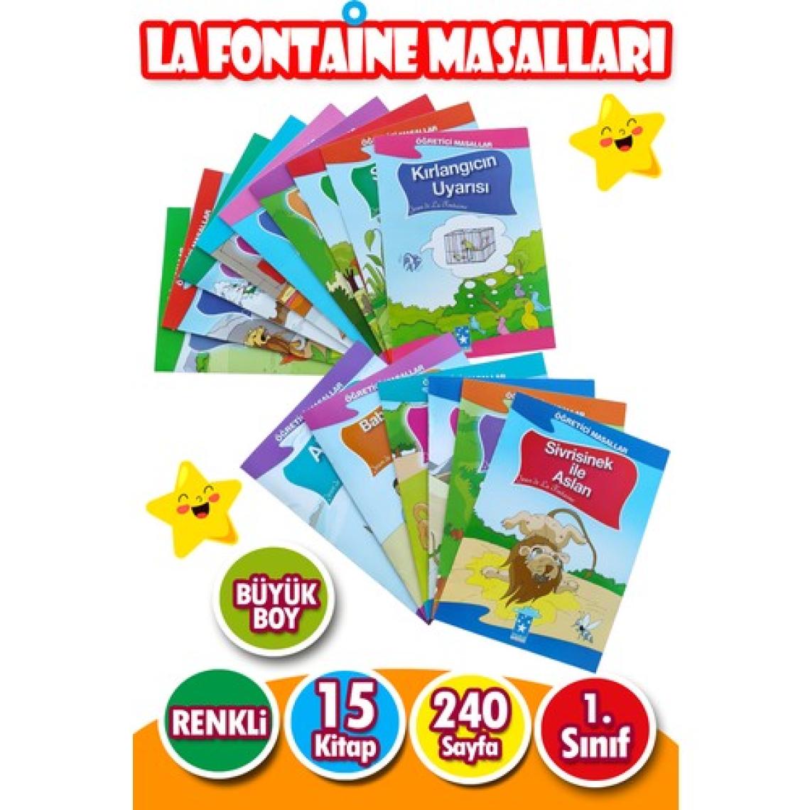 La Fontaine Masalları Seti 1. Sınıf 15 Kitap