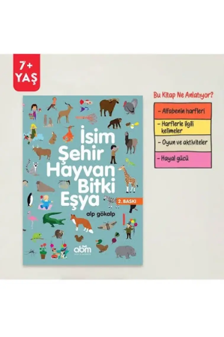 İsim Şehir Hayvan Bitki Eşya - 7 Yaş Üzeri Çocuklar Için Eğitici Ve Öğretici