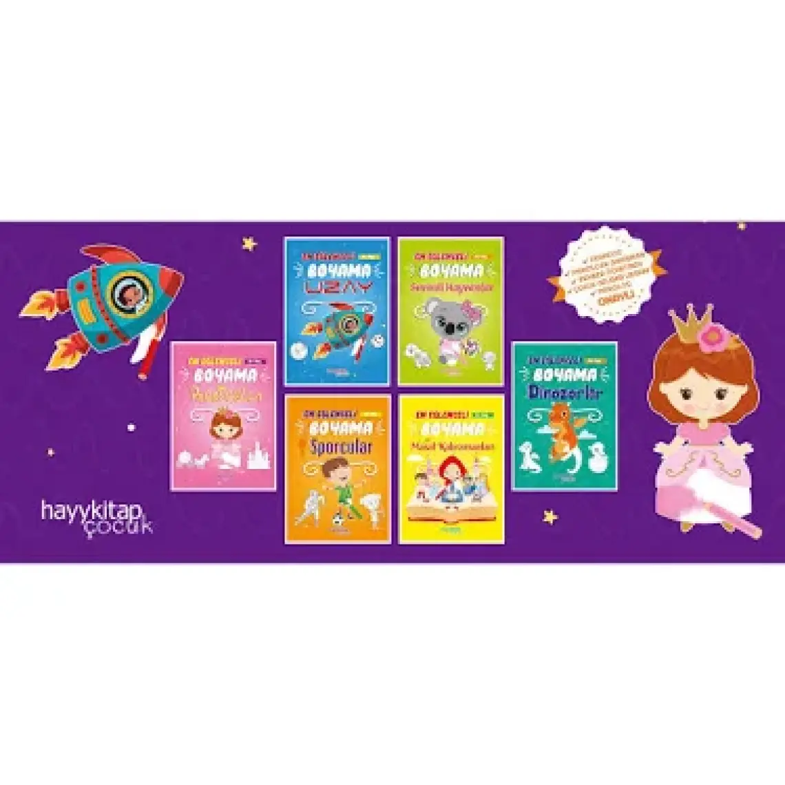 En Eğlenceli Boyama 6’Lı Set - Canan Öztürk