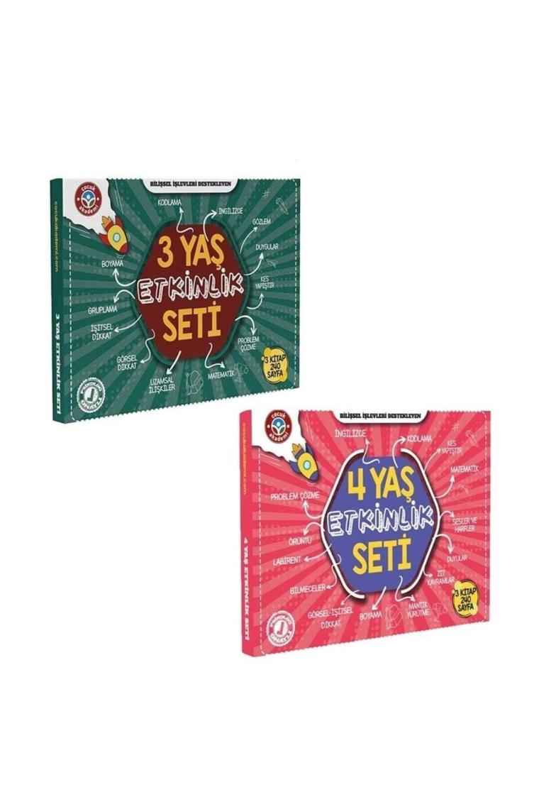 Çocuk Akademi 3 Yaş ve 4 Yaş Etkinlik Seti