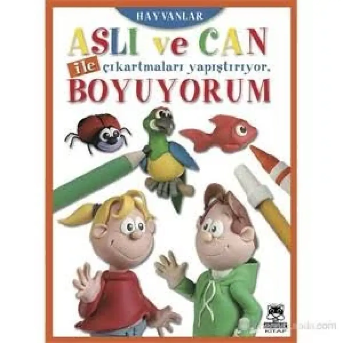 Aslı Ve Can İle Çıkartmaları Yapıştırıyor Boyuyorum - Meyveler Sebzeler (2+ Yaş)