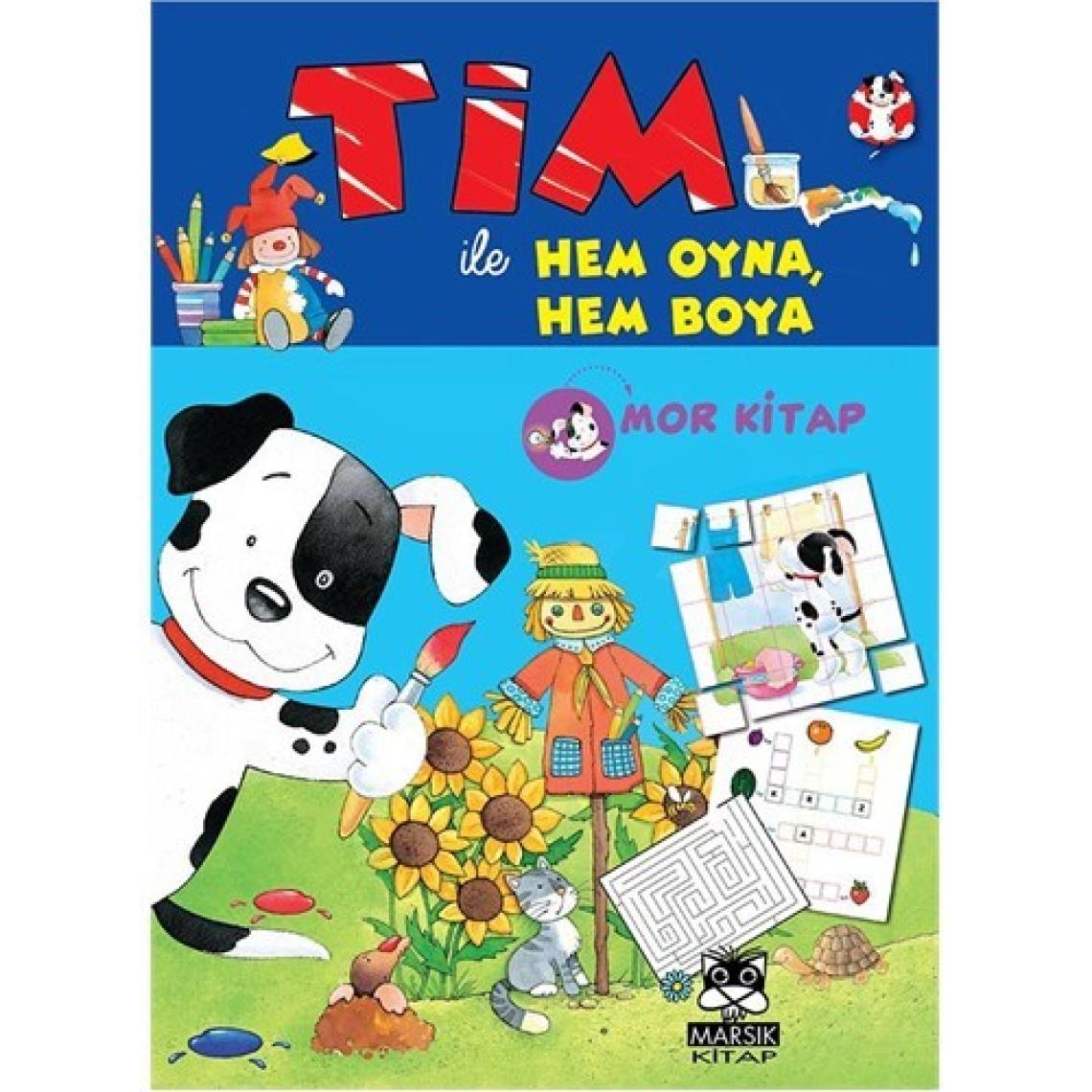 Tim İle Hem Oyna Hem Boya: Mor Kitap