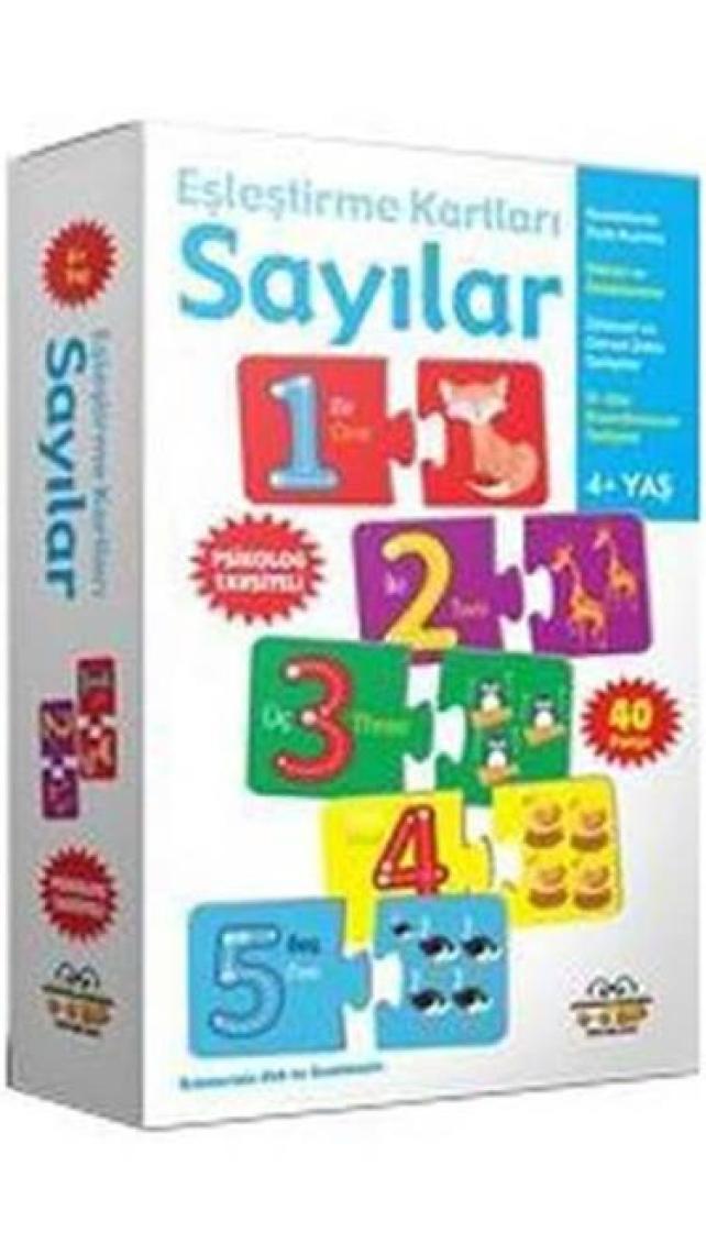 0-6 Yaş Yayınları Sayılar - Eşleştirme Kartları -