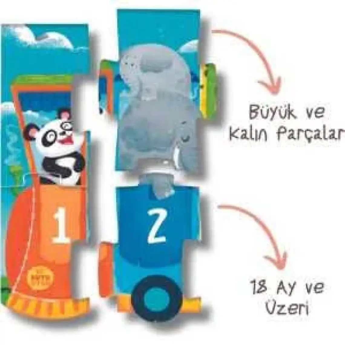 İlk Sayı Trenim - Cırt Cırtlı Yapboz ve Kitap Seti