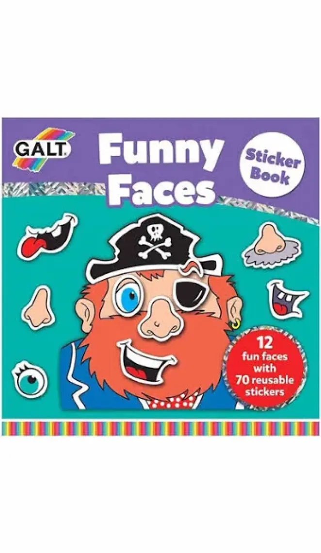 Funny Faces Sticker Book 3 Yaş+