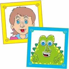 Funny Faces Sticker Book 3 Yaş+