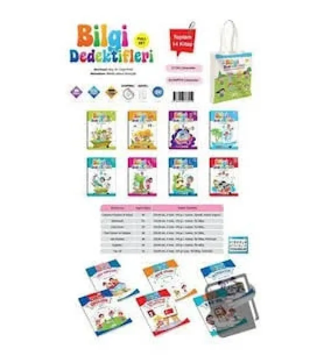 Bilgi Dedektifleri 5+ Yaş Çantalı Set (14 Kitap)