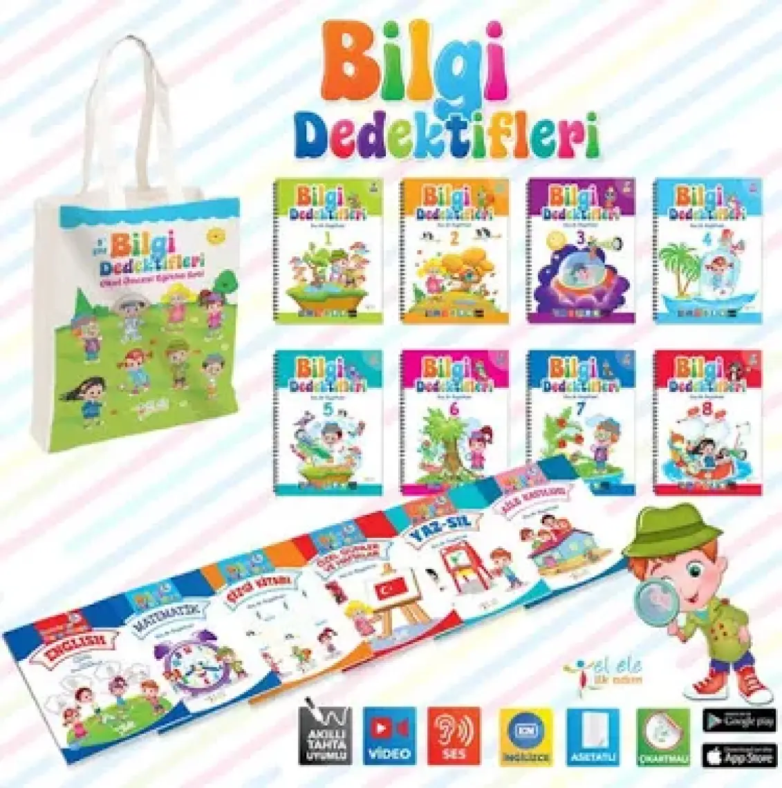 Bilgi Dedektifleri 5+ Yaş Çantalı Set (14 Kitap)