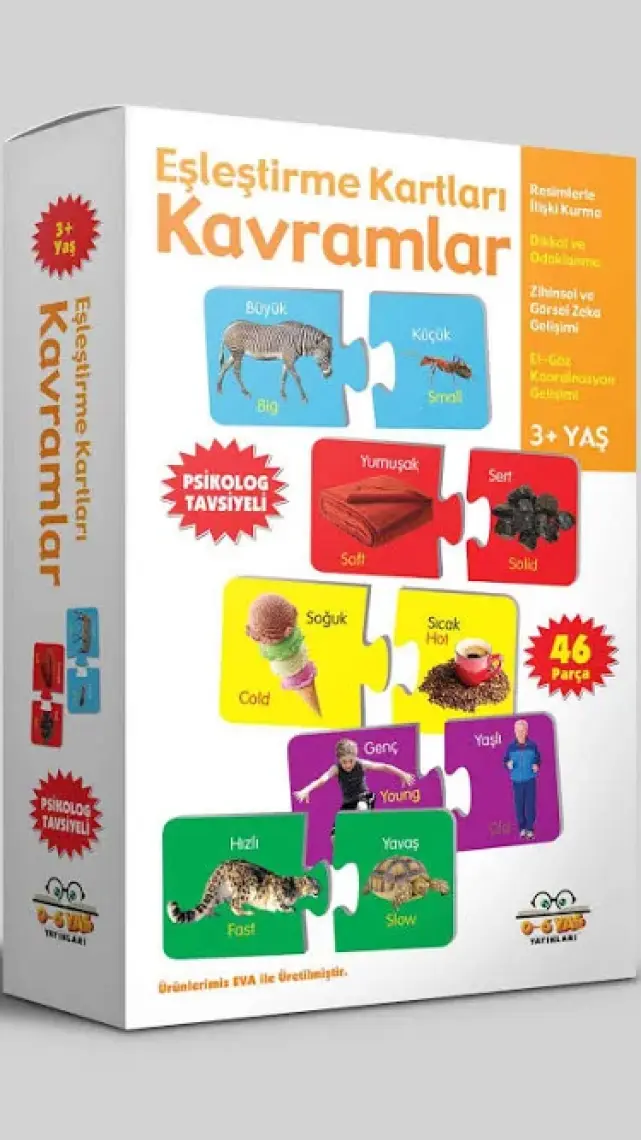 0-6 Yaş Yayınları Kavramlar - Eşleştirme Kartları -