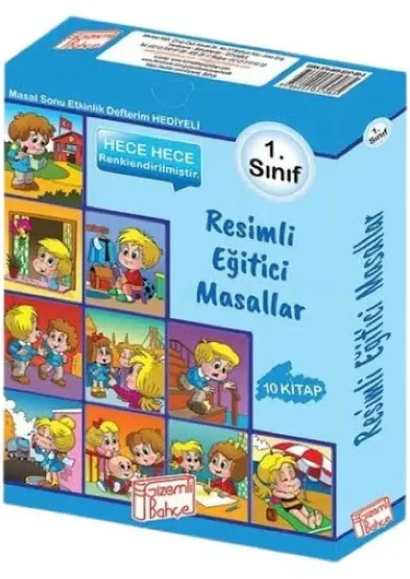 Gizemli Bahçe 1. Sınıflar İçin Resimli Eğitici Masallar  10 Kitap