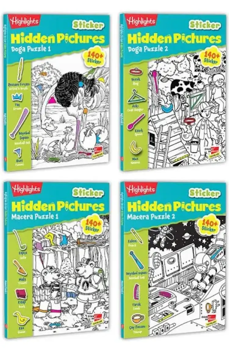 Highlights Sticker Hidden Pictures 2'li Set