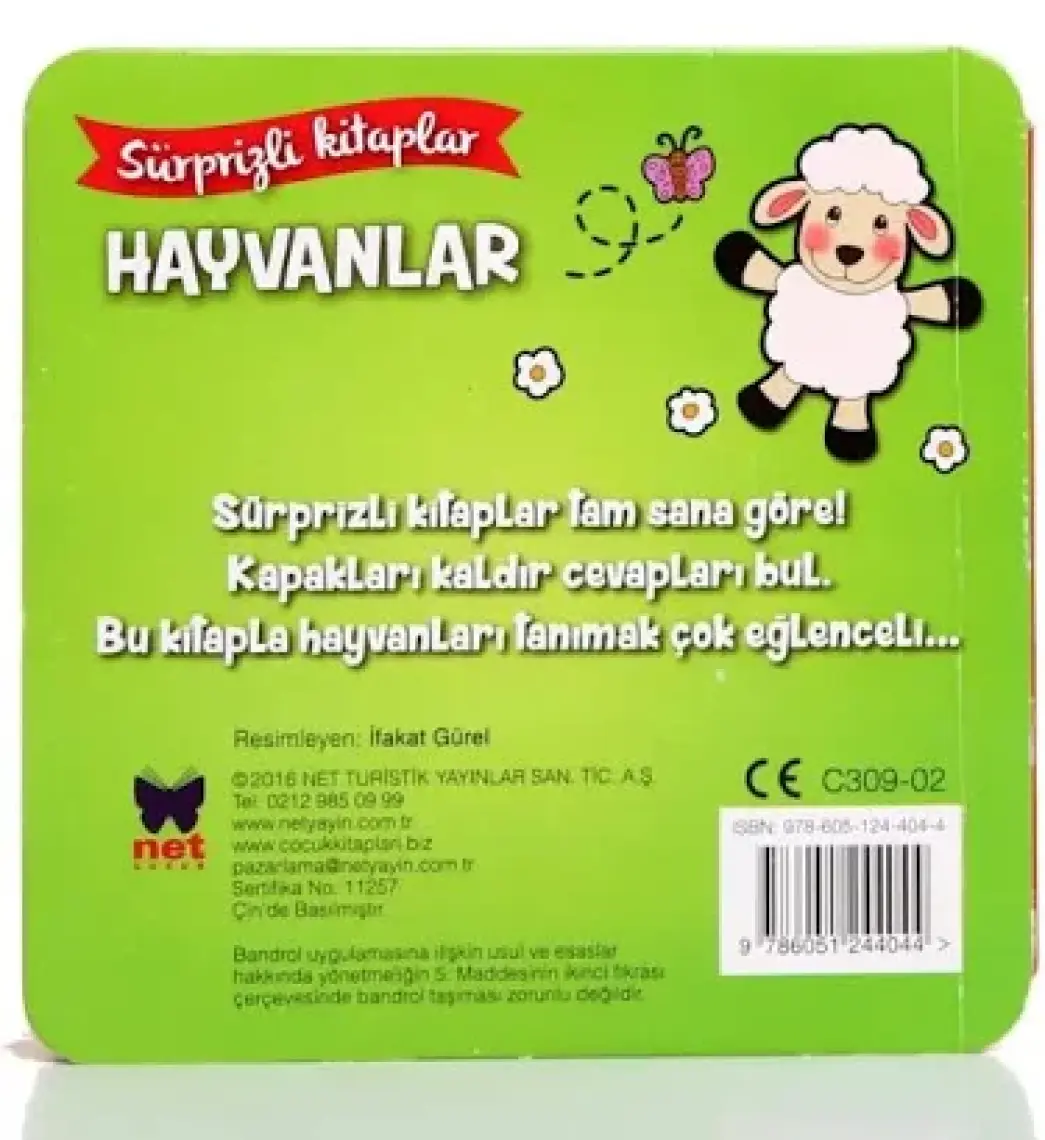 Net Sürprizli Kitaplar Hayvanlar