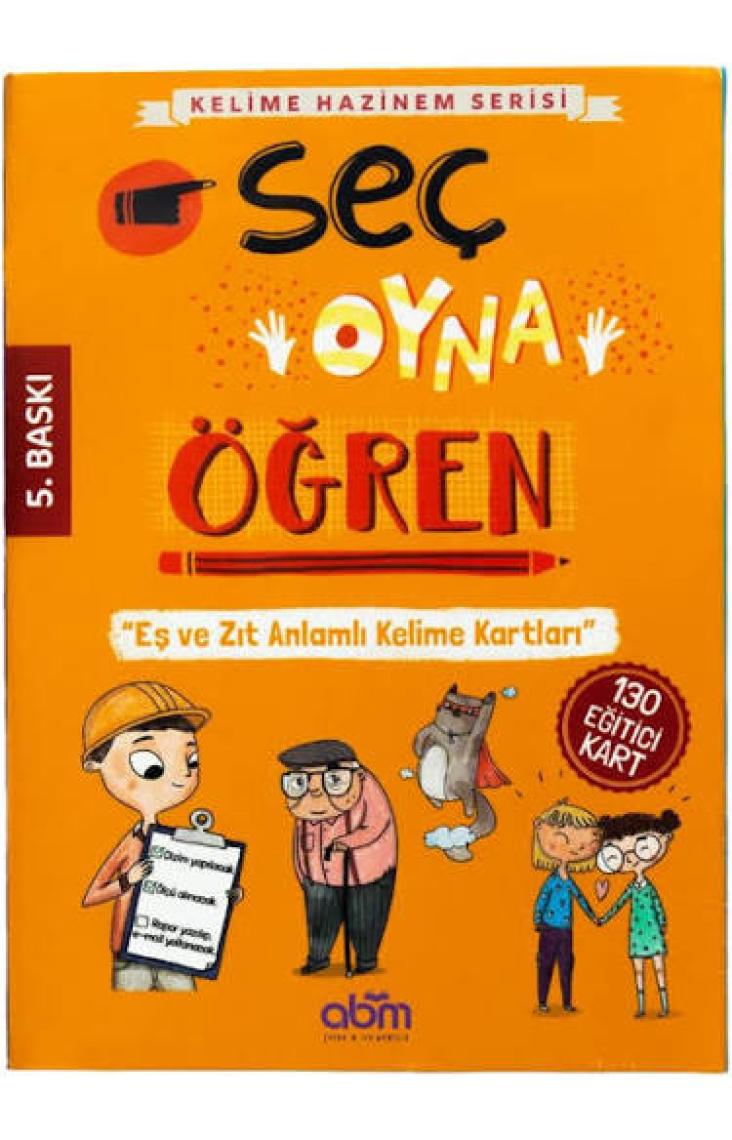 Kelime Hazinem Serisi Seç Oyna Öğren Aktivite Etkinlik Kartları - Çocuklar Için Eğitici Ve Öğretici