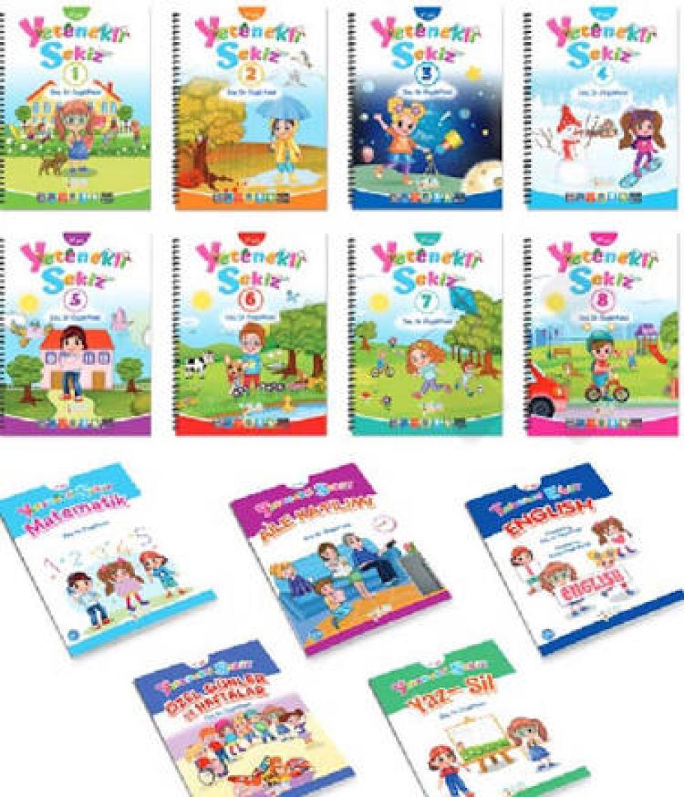 Yetenekli Sekiz 4+ Yaş Çantalı Set (13 Kitap)