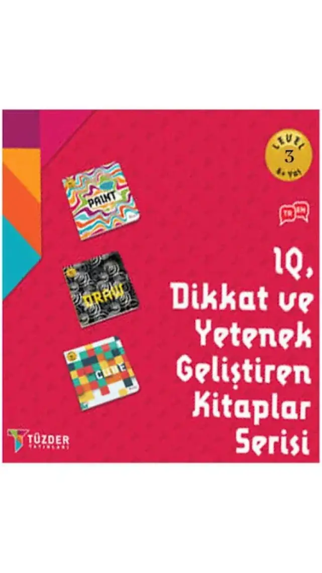 6+ Yaş Level 3 - IQ Dikkat ve Yetenek Geliştiren Kitaplar Serisi