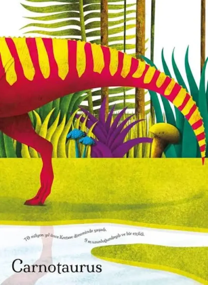 Devasa Dinozorların Büyük Kitabı ve Minik Dinozorların Küçük Kitabı (Ciltli) - Cristina Banfi