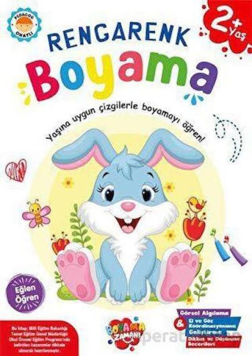Bkm Rengarenk Boyama 2 Yaş