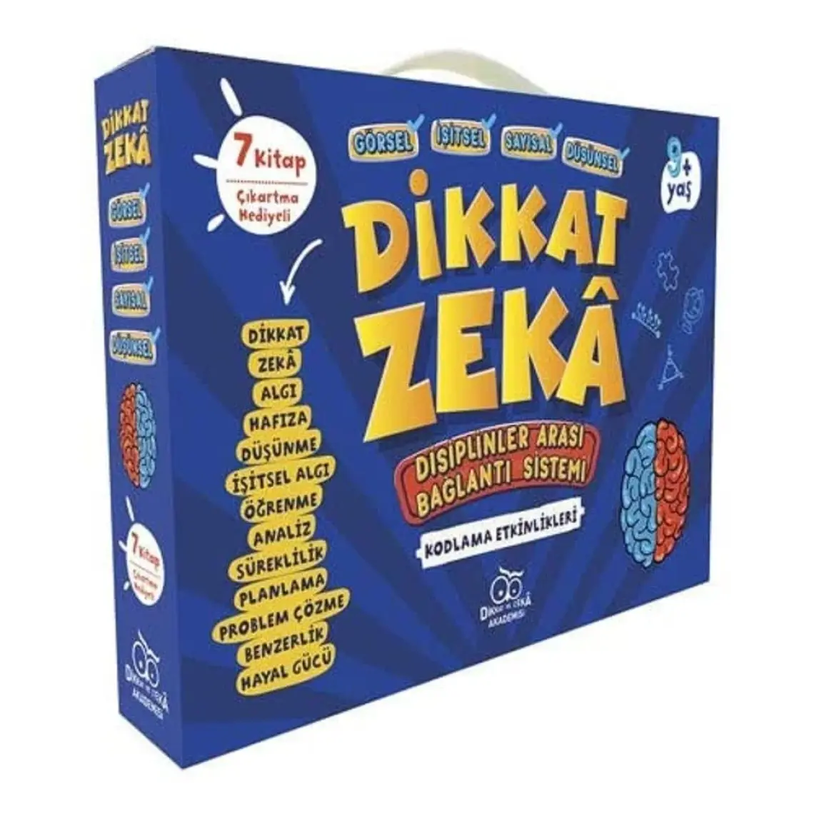 Dikkat  Zeka 3. Sınıf Seti  9 Yaş (7 Kitap) - Mehmet Türkdoğan