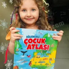 Eğlenceli Çocuk Atlası (Dev Boy, Karton Kapak, Renkli, Eğlenceli, Eğitici)