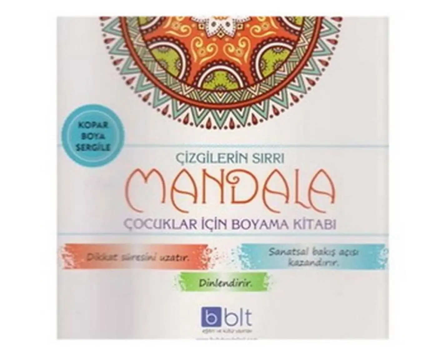 Çizgilerin Sırrı Çocuklar İçin Mandala Boyama Kitabı