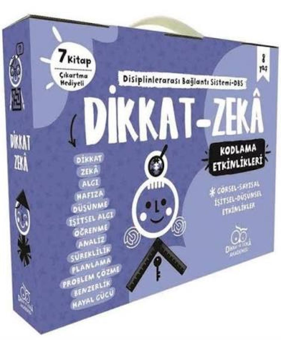 Dikkat  Zeka 2. Sınıf Seti  8 Yaş (7 Kitap) - Mehmet Türkdoğan