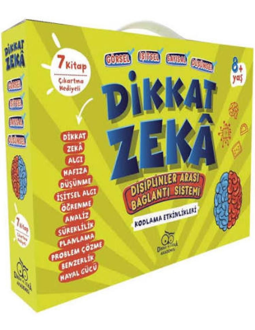 Dikkat  Zeka 2. Sınıf Seti  8 Yaş (7 Kitap) - Mehmet Türkdoğan