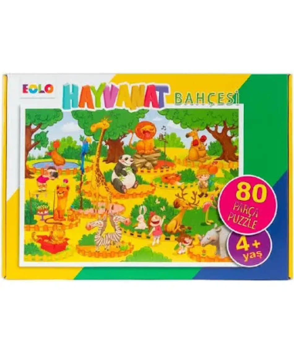 80 Parça Puzzle Hayvanat Bahçesi