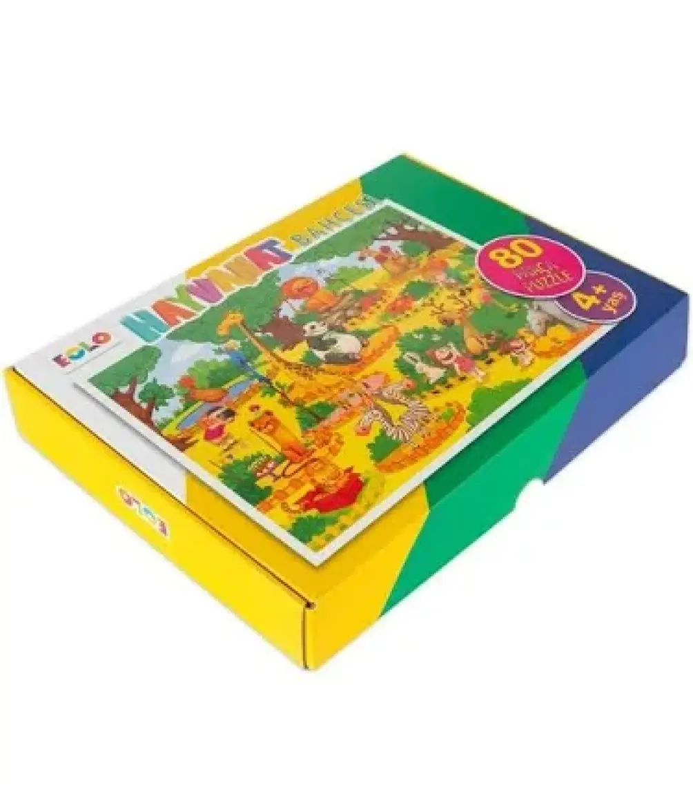 80 Parça Puzzle Hayvanat Bahçesi