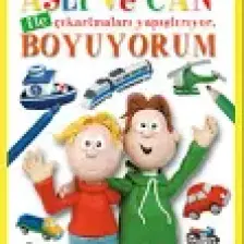 Aslı Ve Can İle Çıkartmaları Yapıştırıyor, Boyuyorum