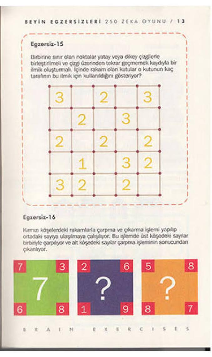 250 Zeka Oyunu Beyin Egzersizleri-1