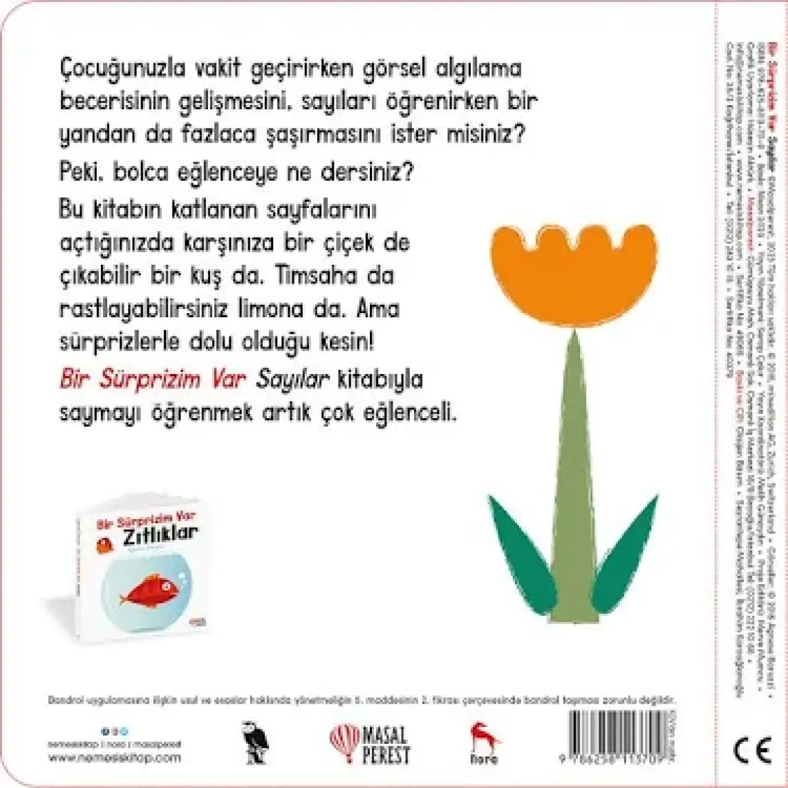 Bir Sürprizim Var  Sayılar -Hareketli Kitap - Agnese Baruzzi