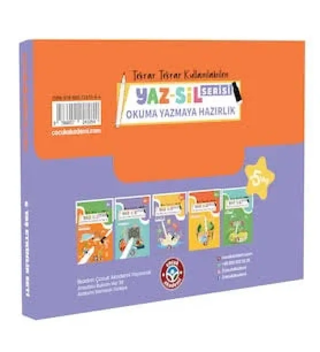 Çocuk Akademi Yaz Sil Serisi Okuma Yazmaya Hazırlık Seti