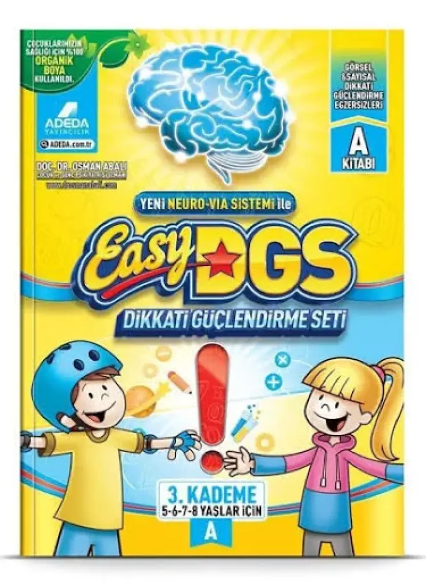 Adeda Yayıncılık Easy Dikkati Güçlendirme Seti 5-8 Yaş A Kitapçığı - Osman Abalı