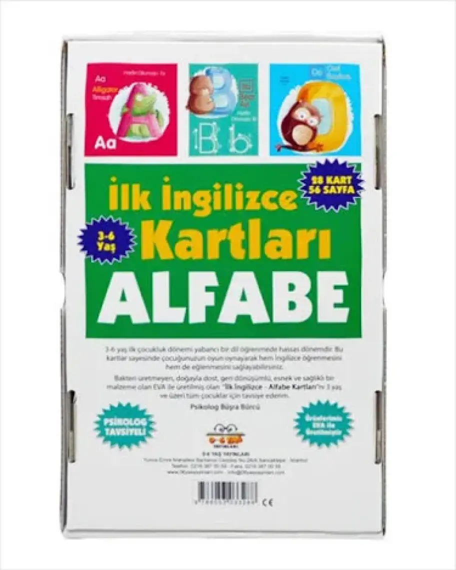0-6 Yaş Yayınları İlk İngilizce Kartları - Alfabe / 3-6 Yaş -