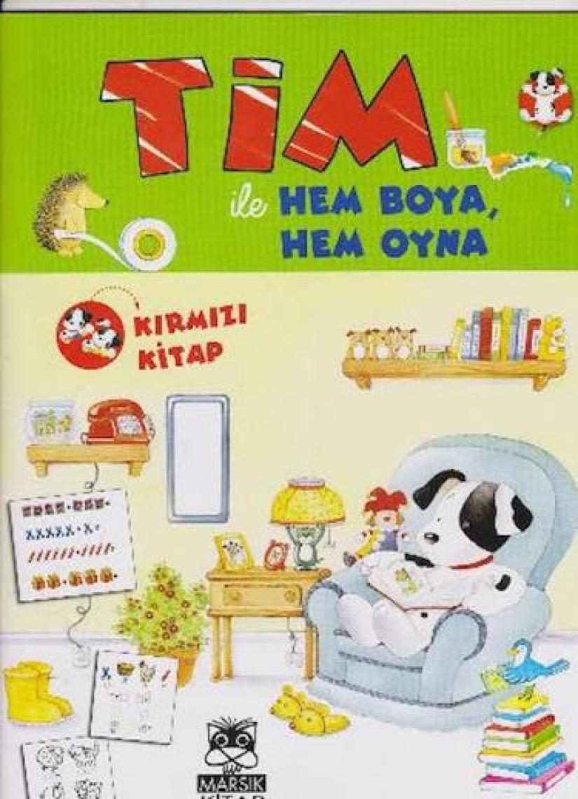Tim ile Hem Boya Hem Oyna: Kırmızı Kitap