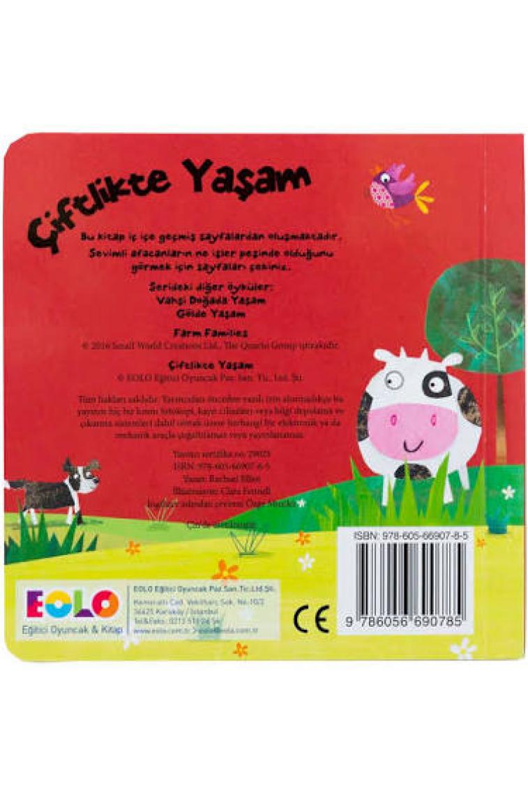 Çiftlikte Yaşam  (Hareketli Kitap & Kaydır Gör)