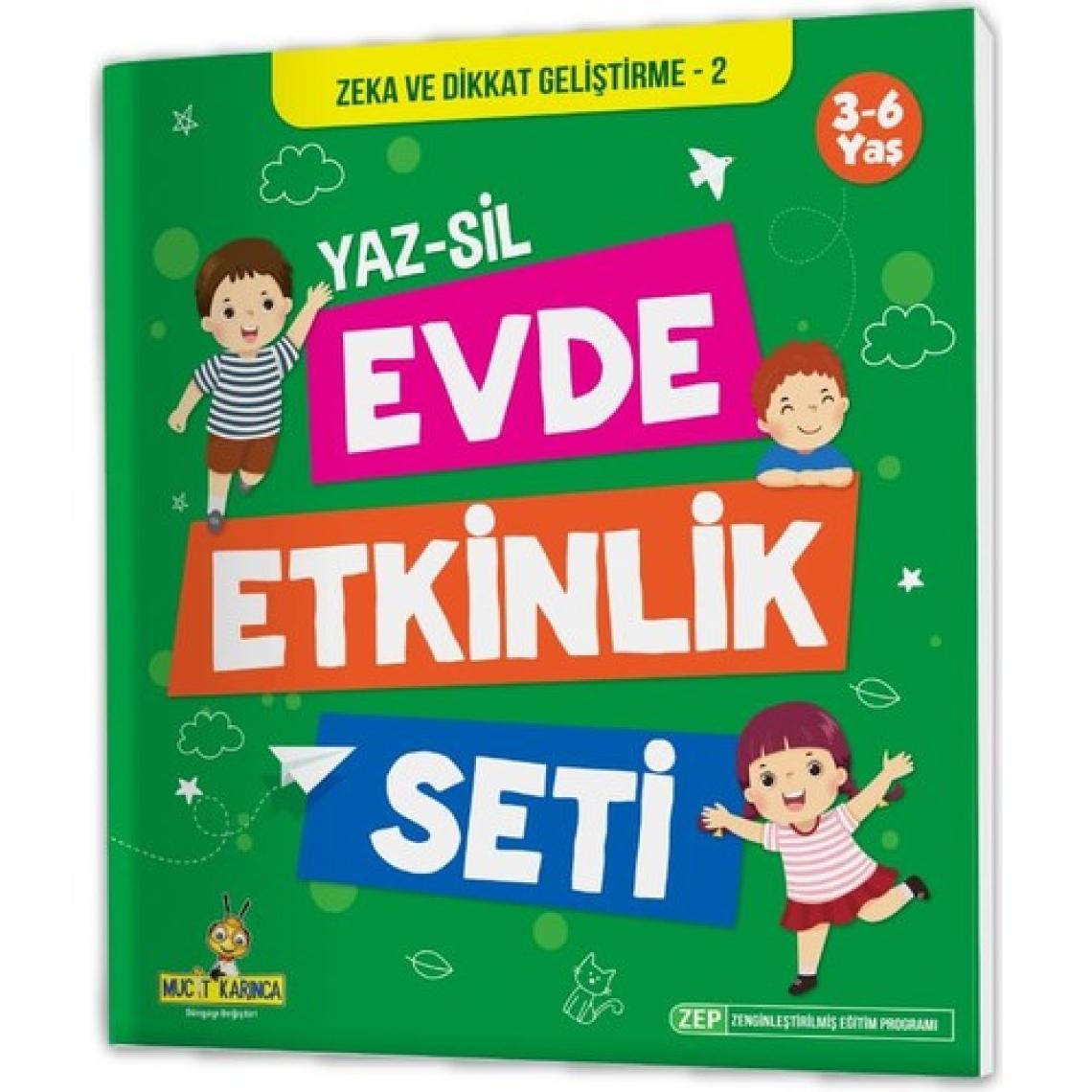 3-6 Yaş Evde Etkinlik Seti Yaz-Sil Kitaplar