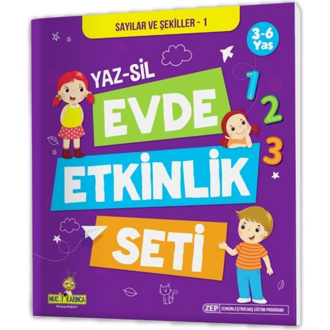 3-6 Yaş Evde Etkinlik Seti Yaz-Sil Kitaplar
