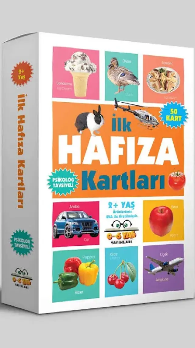 0-6 Yaş Yayınları İlk Hafıza Kartları / 2+ Yaş -