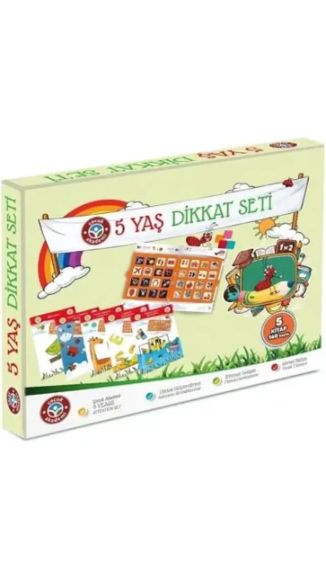 Çocuk Akademi 5 Yaş Dikkat Seti