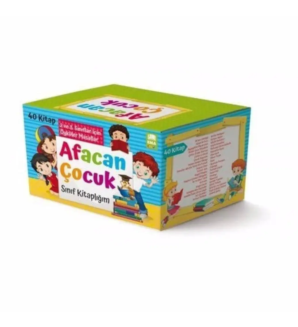 Afacan Çocuk Sınıf Kitaplığı Seti (40 Kitap Takım) (2. Ve 3. Sınıflar İçin)
