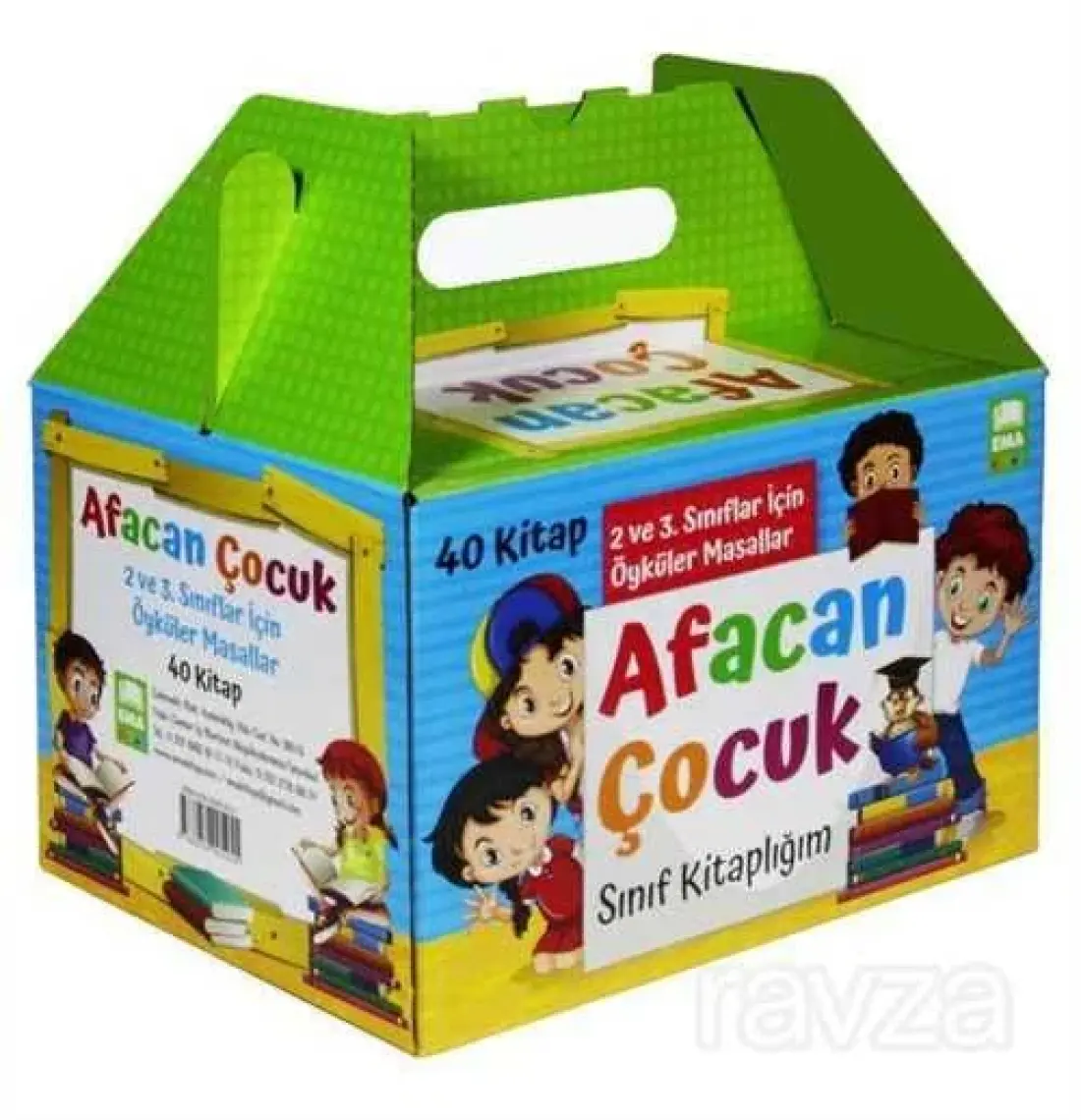 Afacan Çocuk Sınıf Kitaplığı Seti (40 Kitap Takım) (2. Ve 3. Sınıflar İçin)