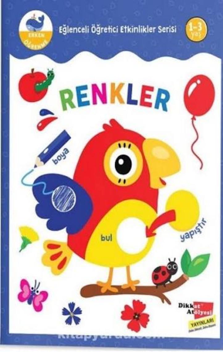 Renkler - Çıkartmalarla Eğlenceli Öğretici Etkinlikler