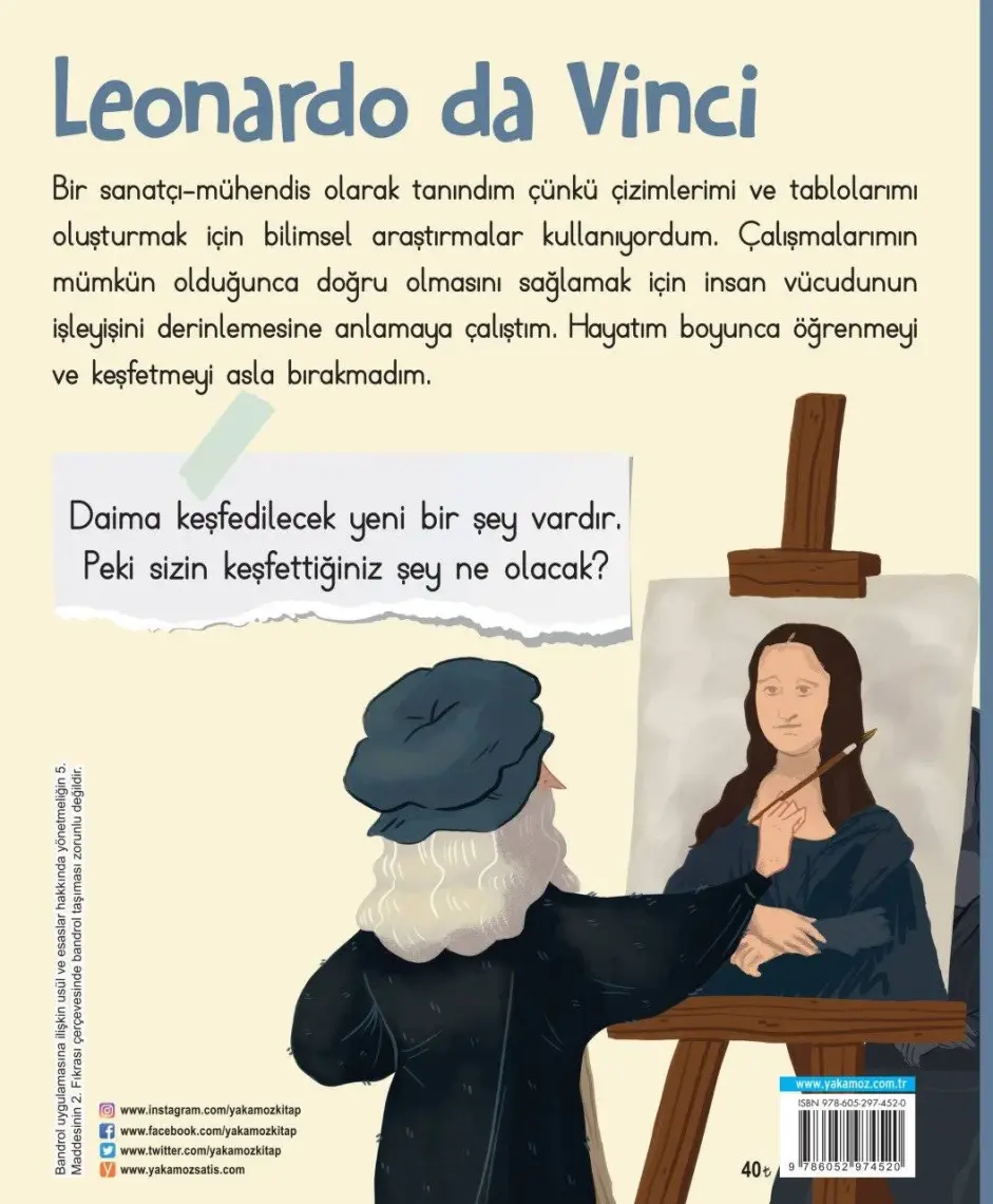 Ünlü Dahiler Serisi Leonardo Da Vinci - Igeo Studio