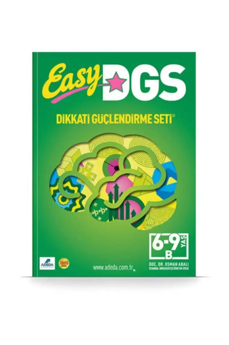 Adeda Yayıncılık Easy Dikkati Güçlendirme Seti 6-9 Yaş B Kitapçığı - Osman Abalı