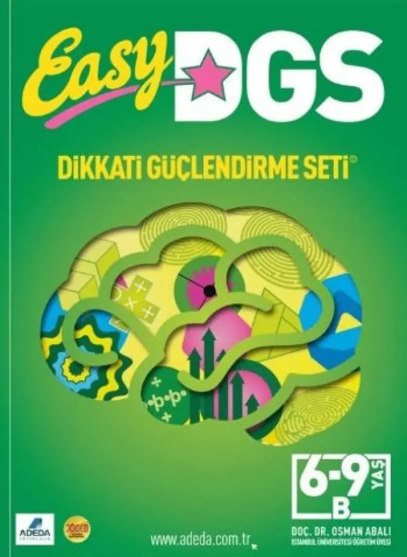 Adeda Yayıncılık Easy Dikkati Güçlendirme Seti 6-9 Yaş B Kitapçığı - Osman Abalı