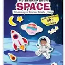Mert Bebek My Sticker Book '' Space'' , Tükenmeyen Sticker Kitabı Uzay