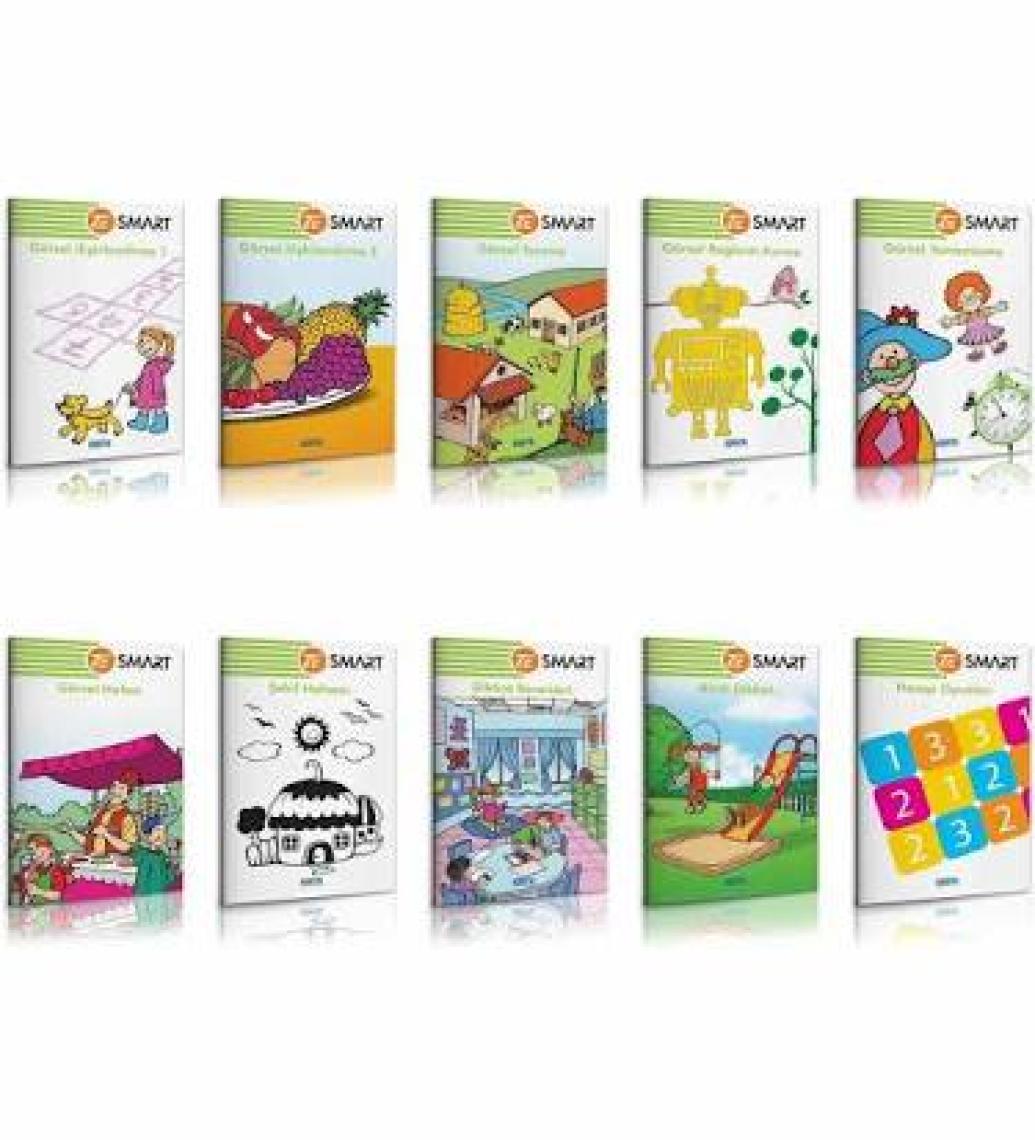 6 Yaş Zekare Smart Görsel Dikkat Seti (10 Kitap + 1 Kontrol Paneli)